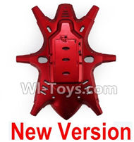 HuaJun Toys W609-7 W609-8 Parts-03-01 Bottom shell cover-Red,HuaJun Toys W609-7 W609-8 RC Hexadcopter Drone Spare Parts,HJ Toys W609-7 W609-8 Accessoriess Replacement